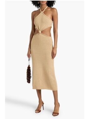 CULT GAIA CAMERON KNIT DRESS - SAND. SIZE S NWT